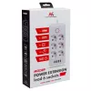 Steckdosenleiste MACLEAN MCE389 B — 6 pistorasiaa, 4×USB-A + 1×USB-C, 110–240V, 2,1A, 2500W, 1,5 m kaapeli, musta