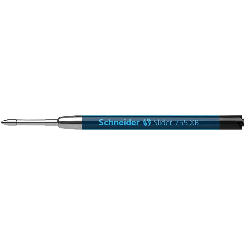 Schneider Slider 755 kuulakärkikynän täytteet 0,7 mm, musta, 10 kpl