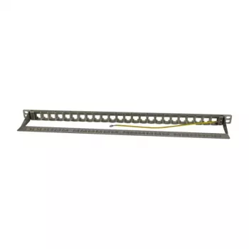 Keystone, moduulikannatin, 48,30 cm (19) patch-paneeli 24xTP-moduulille, 0,5HE, vaaleanharmaa (S216333)