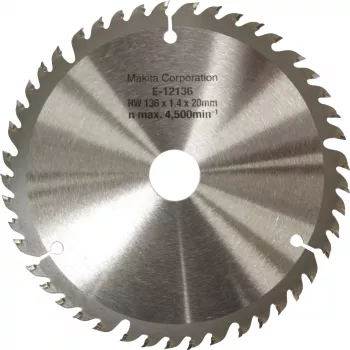 Kreissägeblatt EFFICUT E-12136, Ø 136 mm, 45Z (pora 20 mm, akkusahoille)