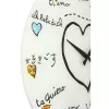 NeXtime kello 8030 Loving You, Ø43 cm, seinäkello, valkoinen/monivärinen