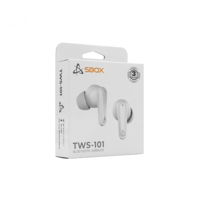 Kuulokkeet SBOX EB-TWS101 valkoinen