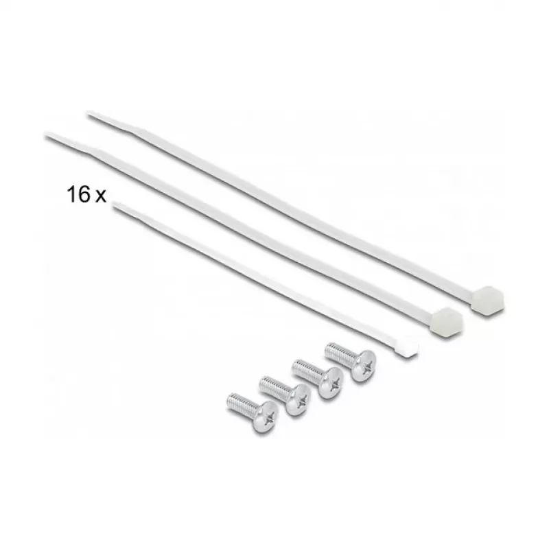 DeLOCK 19 tuuman kytkentäpaneeli 16 port Cat.6A 1HE harmaa metalli rack