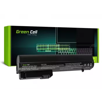 Green Cell - kannettavan akku (vastaa: HP RW556AA, HP HSTNN-C48C) - litiumioni - 6 kennoa - 4400 mAh - musta - HP 2510p, Business Notebook nc2400, EliteBook 2530p,