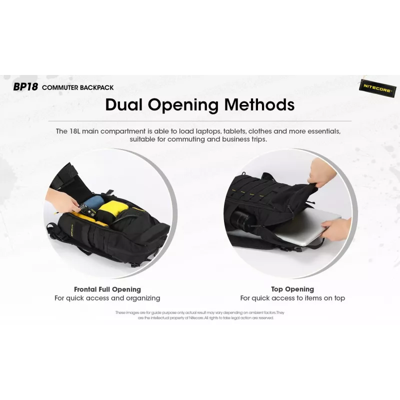 Nitecore BP18 kannettavan tietokoneen reppu