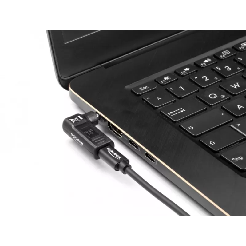 DeLOCK adapteri USB Type-C naaras - HP 4,8 x 1,7 mm uros 90° kulma