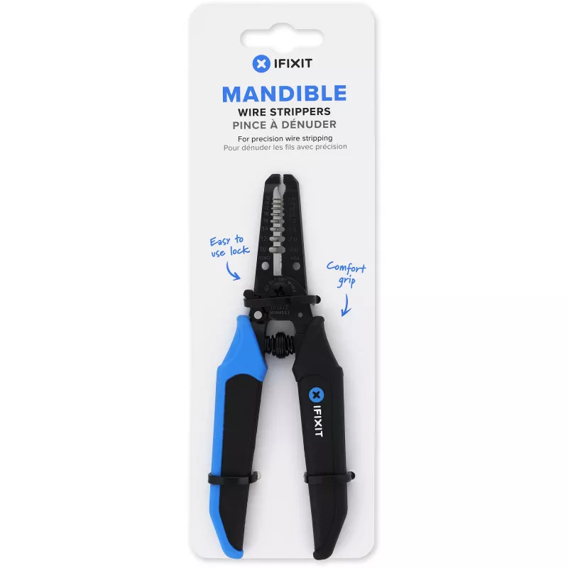 iFixit IF145-547-1 Mandible kuorintapihdit, enintään 4,75 mm², musta/sininen