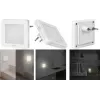 LogiLink lisävaruste LED-yövalo pistorasia neliö (LED013)