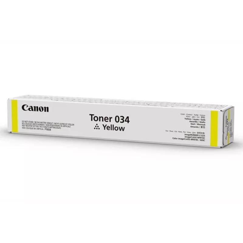 Canon 034 värikasetti 1 kpl alkuperäinen keltainen