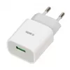 Virtalaturi iBOX C-41 USB 2A, 1 USB-portti, microUSB-kaapeli, valkoinen