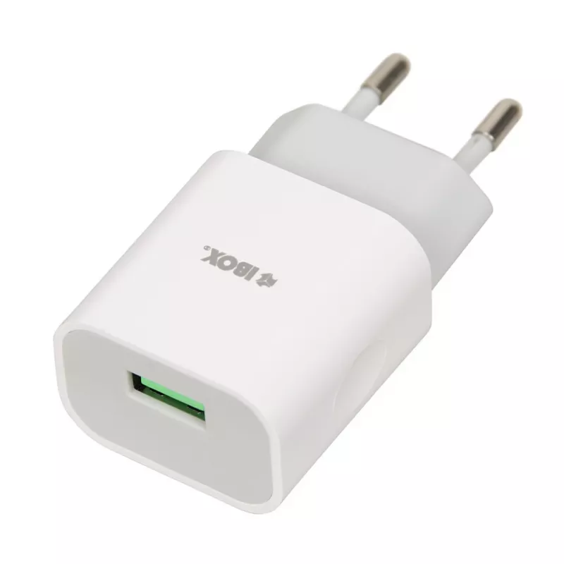 Virtalaturi iBOX C-41 USB 2A, 1 USB-portti, microUSB-kaapeli, valkoinen