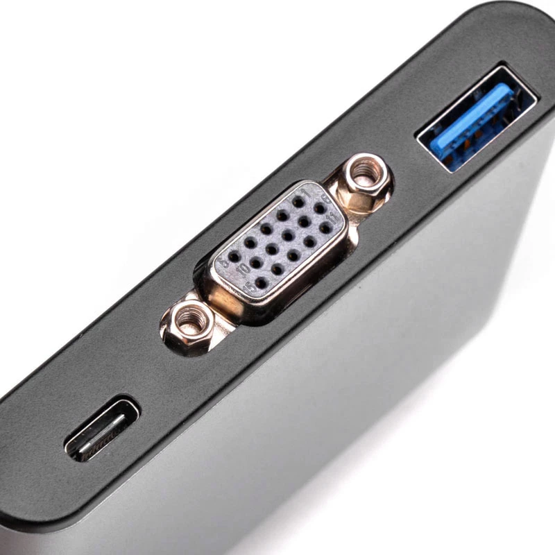 SilverStone SST-EP06C USB 3.1 Type-C – VGA / USB Type-C / USB Type-A sovitinkeskitin