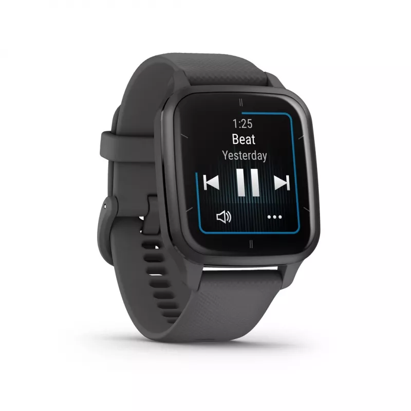 Älykello GARMIN Venu Sq 2 — 1,4 inch AMOLED, 40 mm kotelo, liuskekivenharmaa, GPS, SpO2, NFC