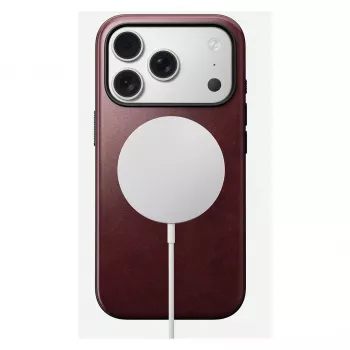 Nomad Modern Leather Case -puhelinkotelo iPhone 17 Pro, nahka + TPU + PC, sopii 16 cm (6,3