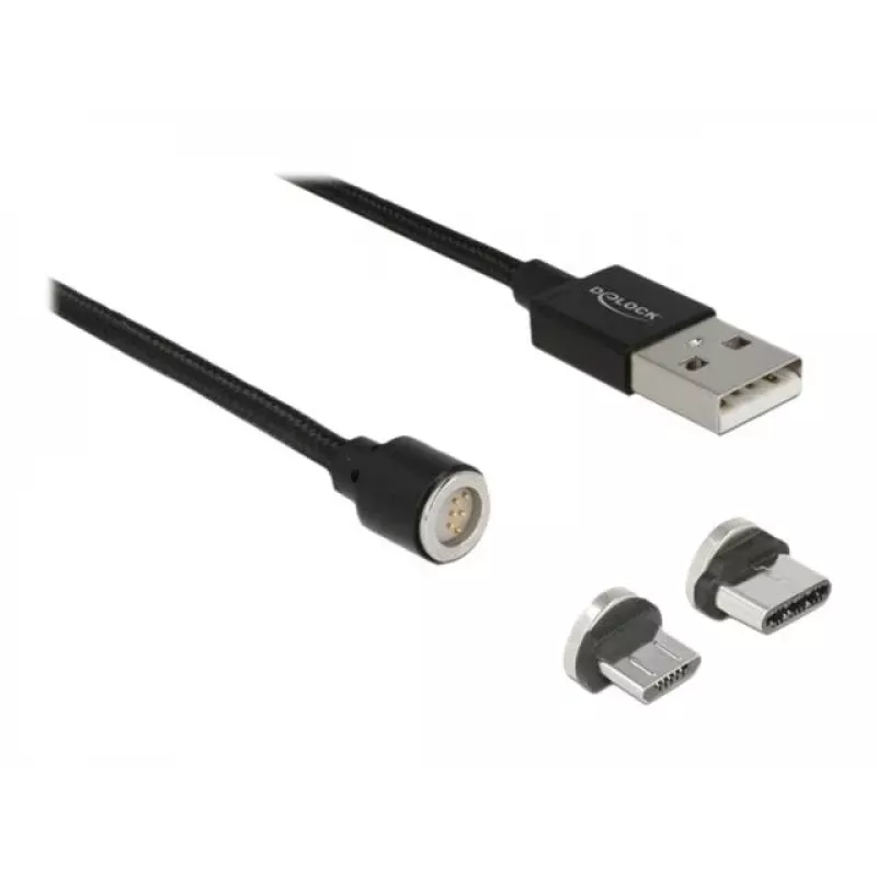 USB-kaapeli DeLOCK 85723 USB 2.0 1,1 m USB A USB C/Micro-USB B musta