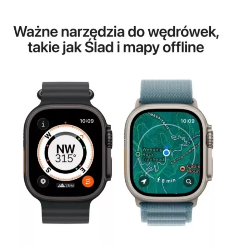 Älykello Apple Watch Ultra 3 GPS + Cellular 49 mm Titanium Blue -ranneke M/L