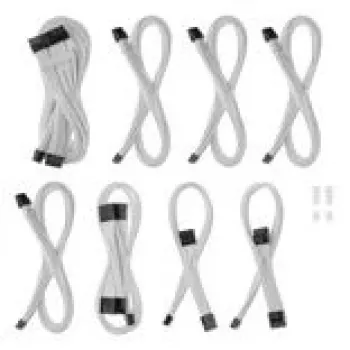 CableMod C-Series Pro ModMesh -kaapelisarja Corsair RMi-, RMx- ja RM-virtalähteille – valkoinen