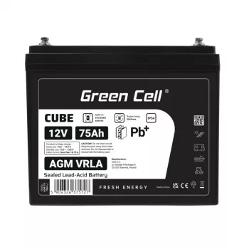 AGM VRLA -akku 12V 75Ah IP54
