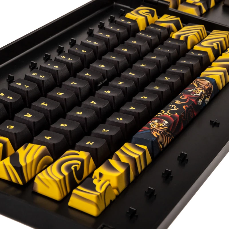 Ducky Traitors TIGER SKETCH Limited näppäinhattusarja PBT US-asettelu