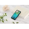 iKins puhelinkotelo Samsung Galaxy S20+:lle — musta vesililjamuotoilu
