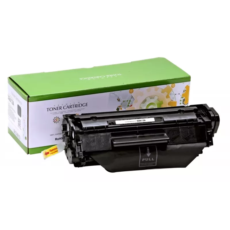 Yhteensopiva Static Control Hewlett-Packard Q2612A/CRG103/303/703/FX-10 musta, 2 000 sivua