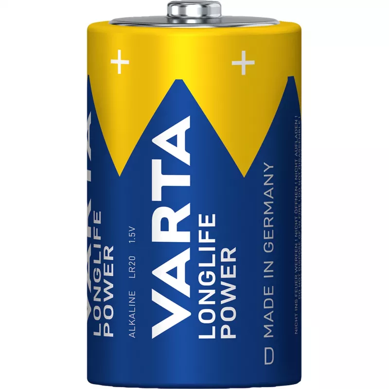 Varta LONGLIFE Power D -paristo — 2 kpl:n pakkaus