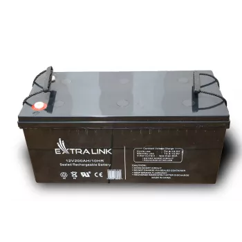 Extralink akku AGM 12V 200Ah suljettu lyijy-happoakku (VRLA), 12 V, 200 Ah, huoltovapaa