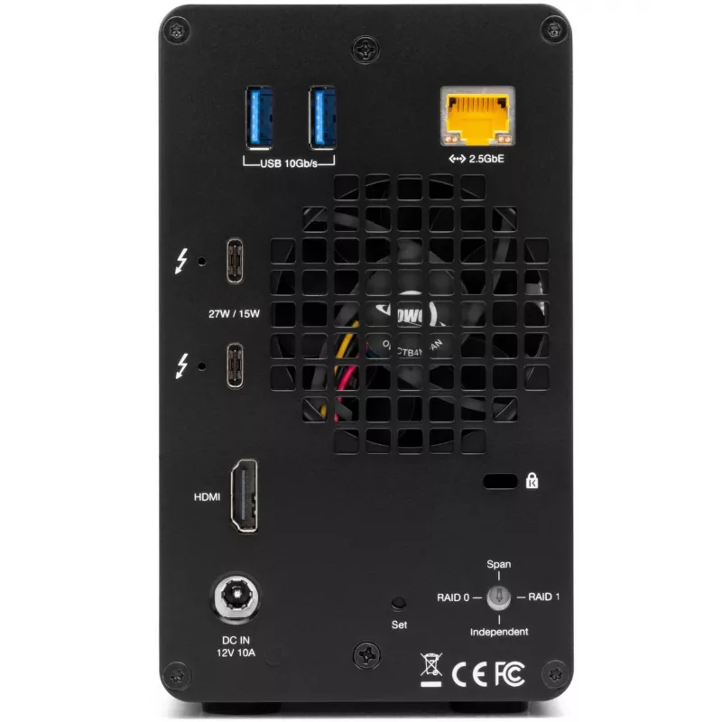 OWC Gemini Dual-Laufwerk TB3 Hardware-RAID-tallennus- ja telakointikotelo - Thunderbolt 3 - Thunderbolt
