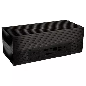 Akasa Turing A50 MKII - Ultrakleiner Form Factor (USFF) - PC - musta - alumiini - kotitoimisto - Kensington