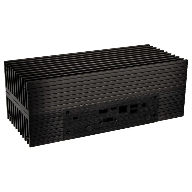 Akasa Turing A50 MKII - Ultrakleiner Form Factor (USFF) - PC - musta - alumiini - kotitoimisto - Kensington