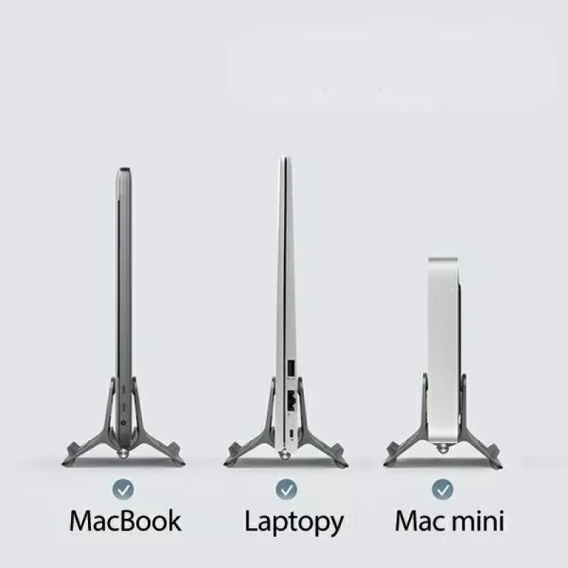 Painovoimajalusta MacBookille harmaa