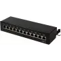 LogiLink jakelukenttä 19 tuuman räkkiasennus Cat6 STP 16 porttia harmaa