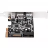 SilverStone ECU05 - USB-sovitin - PCIe 2.0 x2 Low Profile - USB 3.1 Type-C x 1 + USB3.0 x 2 + USB3.0 (sisäinen) x 2 (SST-ECU05)