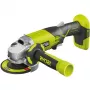 Ryobi R18AG-0 ONE+ 18 V akkukäyttöinen kulmahiomakone, 115 mm (ilman akkua)