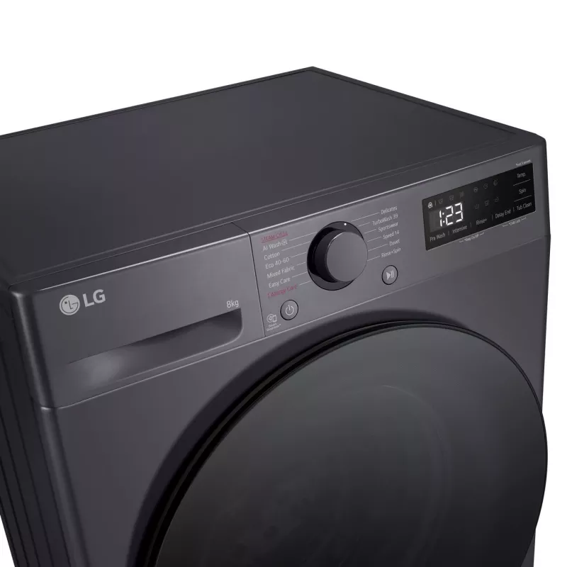 Pyykinpesukone LG F2WR508S2M — edestä täytettävä, 8 kg, 1200 kierr./min, A…