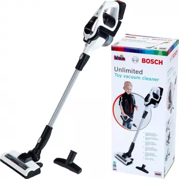 Theo Klein Bosch Unlimited pölynimuri musta Vortex-toiminnolla ja suulakkeilla lapsille 3 vuodesta alkaen