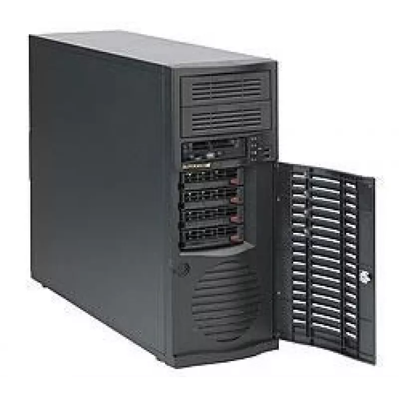 Palvelinkotelo Supermicro SuperChassis 733TQ-668B Midi Tower musta