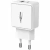ANSMANN HC218PD - verkkolaite - 18 W - 3000 mA - PD, QC 3.0 - 2 lähtöporttia (USB, USB-C) - valkoinen (1001-0111)