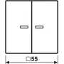 Jung HOME painike 2-osainen BTAS17102WW 1 (BTAS17102WW)