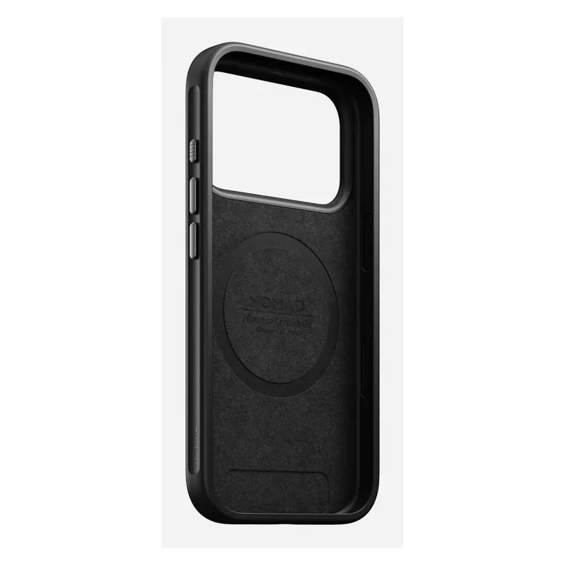 Nomad Modern Leather Case -puhelinkotelo iPhone 17 Pro, nahka + TPU + PC, sopii 16 cm (6,3 inch) näytölle, Bordeaux
