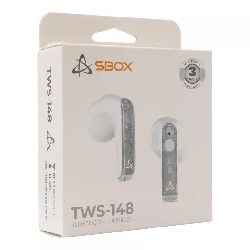 Kuulokkeet SBOX EB-TWS148 valkoinen