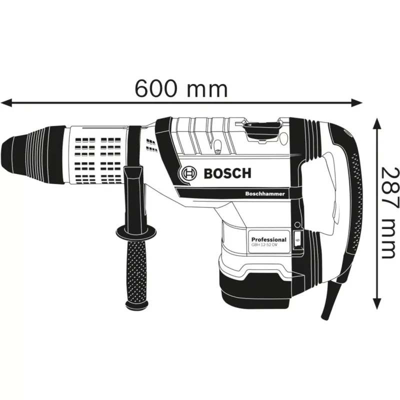 Bosch GBH 12-52 DV Professional 1700 W 220 kierr./min SDS Max