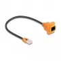 DeLOCK verkkokaapeli 90804 0,3 m Cat5e U/UTP RJ-45 musta oranssi