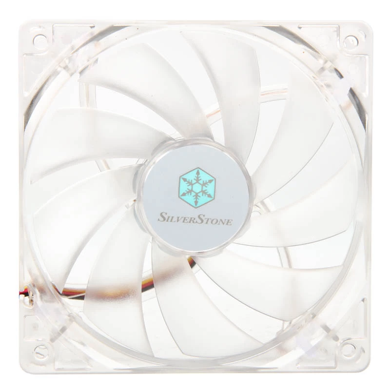 SilverStone SST-FN121-P-GL 120 mm LED-kotelotuuletin - valkoinen