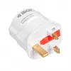 Virtalähde IBOX iaukeu verkkolaturi vaihdettavilla UK- (Type G) ja EU-pistokkeilla (Type E), 100–240 V 50/60 Hz, 7,5 A, valkoinen