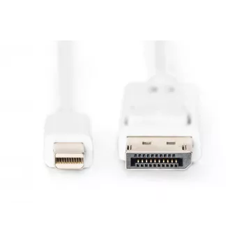DisplayPort-liitäntäkaapeli Digitus AK-340102-010-W