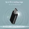 LogiLink BT0048A USB-C Bluetooth 5.3 -sovitin, 20 m kantama, musta