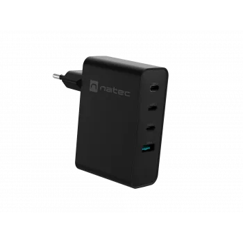 NATEC NUC-2234 laturi mobiililaitteille kannettava tietokone, älypuhelin musta AC pikalataus sisäkäyttö
