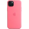 Apple MWNE3ZM/A iPhone 15 Plus -silikonikotelo MagSafella, vaaleanpunainen