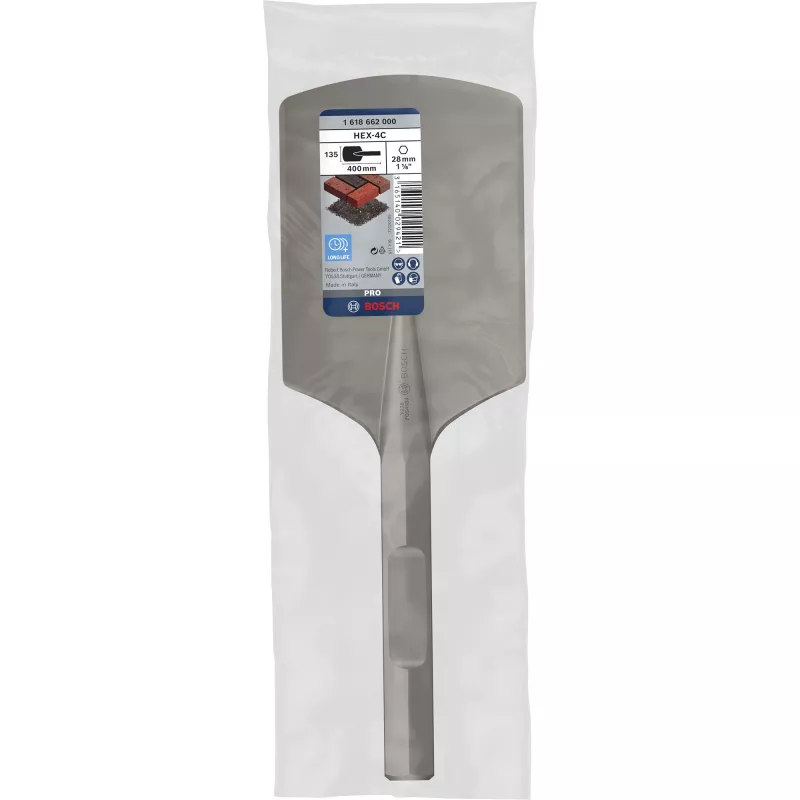 Bosch 1 618 662 000 kuusikulmaisella varrella varustettu talttameisseli, 135 x 400 mm